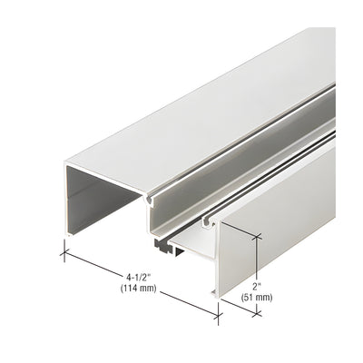 CRL-U.S. Aluminum Clear Anodized Open Back Vertical Mullion, Thermally Improved - 24'-2"