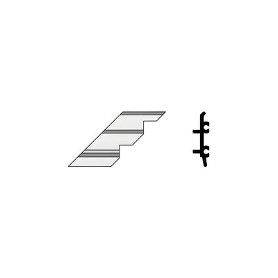 CRL-U.S. Aluminum Left Hand Outside 90º Corner Anchor Clip - 4/Pk