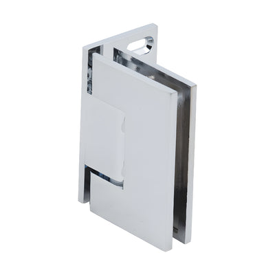 CRL Polished Chrome Melbourne Wall Mount Offset Plate with Cover Plate Hinge