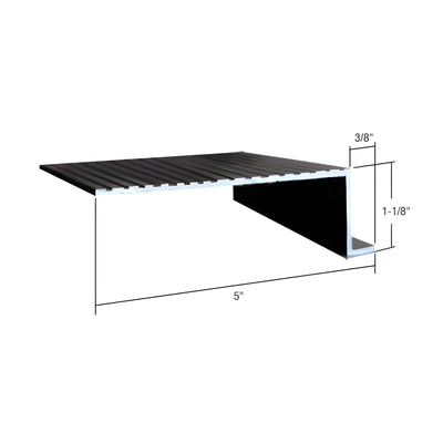 CRL Black 74" x 5-1/4" Retractable Screen Door In-Sill adaptor