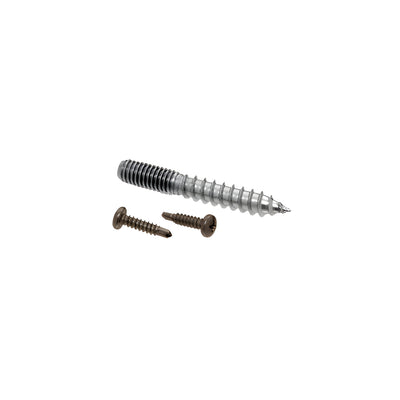 CRL Dark Bronze Replacement Screw Pack for Concealed Wood Mount Hand Rail Brackets - 3/8"-16 Thread