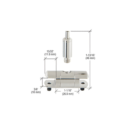 CRL Double Sided Connector with Tensioner for 3/8" Glass