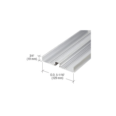 CRL 487 Clear Anodized OfficeFront™ Horizontal Mullion Base - 24'-2"