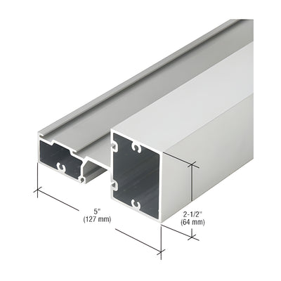 CRL-U.S. Aluminum Clear Anodized Class 1 Intermediate Horizontal Mullion - 24'-2"