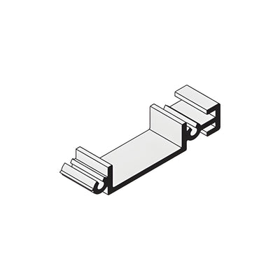 CRL-U.S Aluminum Shear Block for 6" Top Notch System with Screws- 20/Pk