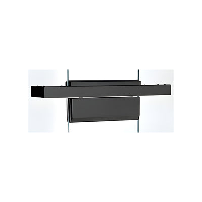 CRL Black Powder Coated Single Floating Header for Overhead Concealed Door Closers for 36" Wide Opening