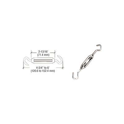 CRL Nickel Plated Cable Turnbuckle for Cable Display System