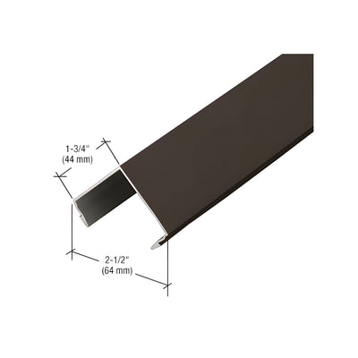CRL-U.S. Aluminum 90 Degree Inside Corner Cover, Dark Bronze/Black Anodized Class 1 - 24'-2"