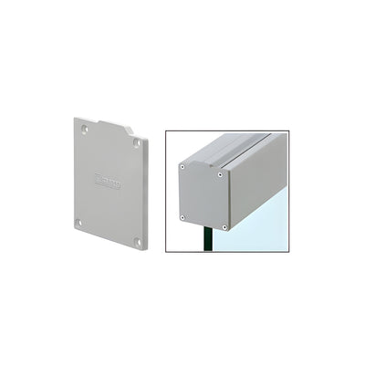CRL285 Satin Anodized Series End Cover Plate for Top Track without Fixed Panel Adapter