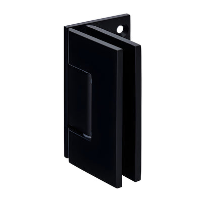 CRL Matte Black Geneva 544 Series Wall Mount Offset Back Plate Hinge