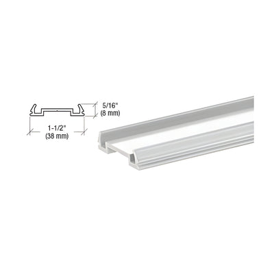 CRL Metallic Silver Standard Bottom Rail Filler 241" Long