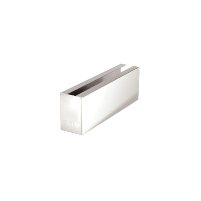 CRL 316 Polished Stainless 12" Welded End Cladding for B7S Series Heavy-Duty Square Base Shoe