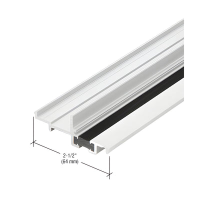 CRL-U.S. Aluminum Door Stop Insert, Thermally Improved, White KYNAR® Paint, 21'-2"