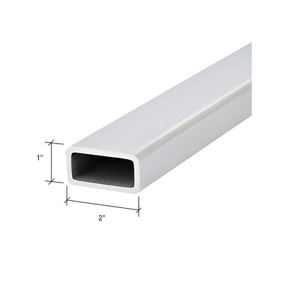 CRL Brushed Stainless 1" x 2" Pipe Rail Tubing - 20' Length
