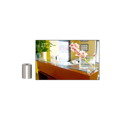 CRL 316 Brushed Stainless 3/4" Diameter by 1" Long Standoff Base