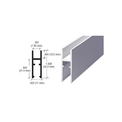 CRL Satin Anodized Aluminum LK610 H-Bar