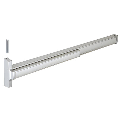 CRL Jackson® Model 2086 with Impact Kit Concealed Vertical Rod Panic Exit Device Left Hand Reverse Bevel Fits 4/0 x 7/0 Door Satin Aluminum Finish