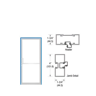 CRL-U.S. Aluminum Class I Bronze Black Anodized Up and Over Left Hand Door Frame for Single Door Using Geared Hinge