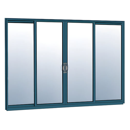 CRL-U.S. Aluminum OXXO Thermally Broken Glazed Sliding Door, Screened