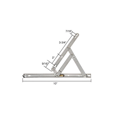 CRL 10" Standard Casement 4-Bar Window Hinge