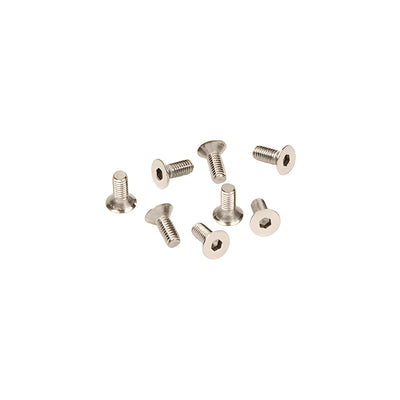 CRL Polished Nickel 6 mm x 12 mm Cover Plate Flat Allen Head Screws