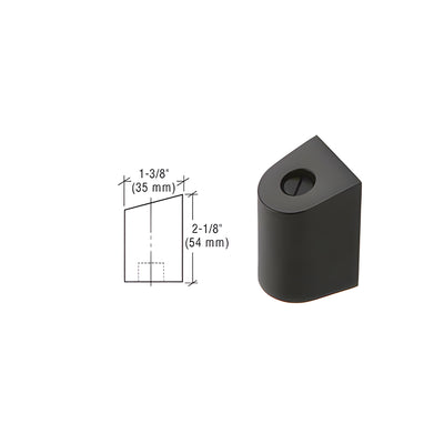 CRL Black 0P400 Offset Pivot, Bottom Door Portion Only