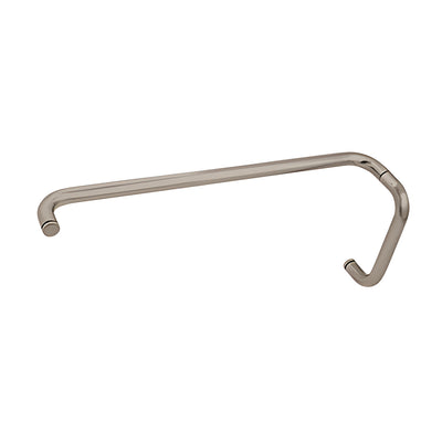 CRL Brushed Nickel 8" Pull Handle and 22" Towel Bar BM Series Combination Without Metal Washers