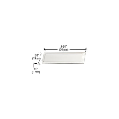 CRL Clear Showcase Stick-On Finger Pull