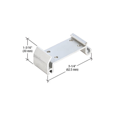 CRL-U.S. Aluminum Intermediate Shear Clip with Screws- 6/Pk