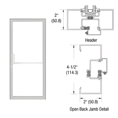 CRL-U.S. Aluminum IT451 Clear Anodized Offset Pivot Up-and-Over Frame