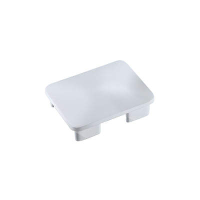CRL Mill Rectangular AWS Post Cap for 180 Degree Center or End Post