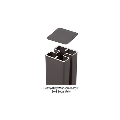 CRL Matte Bronze Cap for HD 180 Degree Center or End Posts