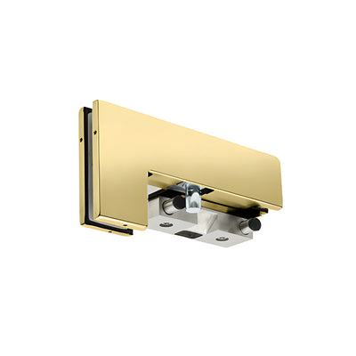 CRL Polished Brass LH Sidelite Mount Transom Patch Fitting With PK/ESK Stop/Strike