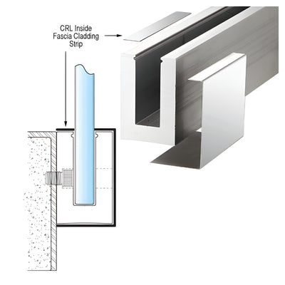 CRL Polished Stainless Inside Fascia Cladding Strip 120" Long