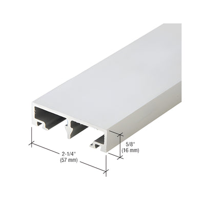CRL-U.S. Aluminum Vertical Face Cap, Clear Anodized Class 1 - 24'-2"