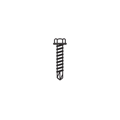 CRL-U.S. Aluminum 1/4" x 1-1/2" Hex Washer Head Tek Screw - 200/Pk