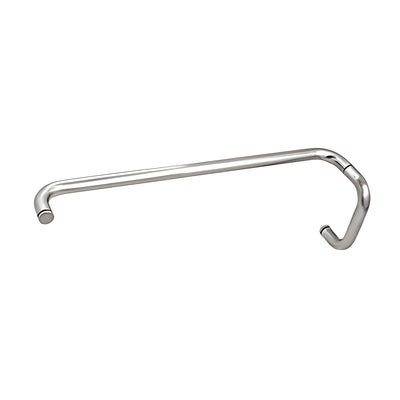 CRL Polished Chrome 6" Pull Handle and 22" Towel Bar BM Series Combination Without Metal Washers