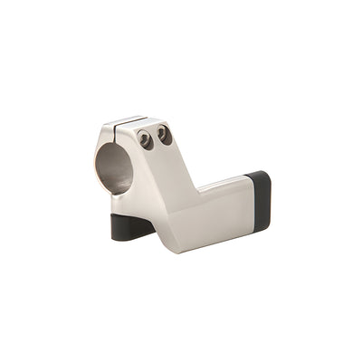 CRL Brushed Stainless Laguna Double Roller Left Hand Door Stop for Top Tube