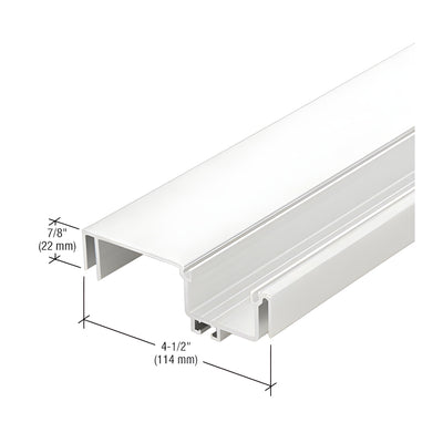 CRL-U.S. Aluminum Female Expansion Mullion, White KYNAR® Paint - 24'-2"