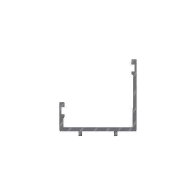 CRL-U.S. Aluminum Clear Anodized Header/Sill Channel - 24'-2"