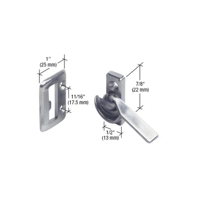 CRL Left Hand Sliding Window Latch with 7/8" Screw Holes