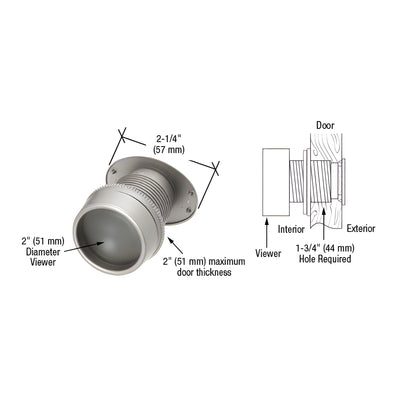 CRL Gray "Giant Screen" Door Viewer