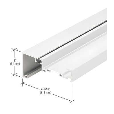CRL-U.S. Aluminum Header, Thermally Improved, White KYNAR® Paint - 24'-2"