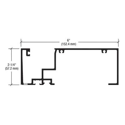 CRL-U.S. Aluminum White KYNAR® Paint Sill for 6" System - 24'-2"