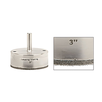 CRL 3" Amazing Glazing Plated Diamond Drill