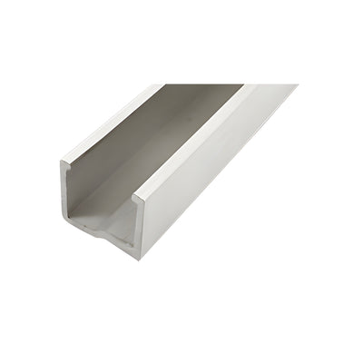 CRL-U.S. Aluminum White KYNAR® Paint Jamb Adaptor for 1/4" Spandrel - 24'-2"