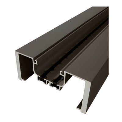 CRL-U.S. Aluminum Bronze Black Anodized Open Back Heavy Wall Mullion, Dual Thermally Improved - 24'-3"
