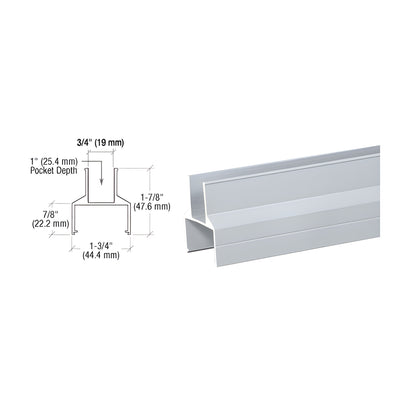 CRL Clear Anodized 100/150 Series 241" Bottom Rail