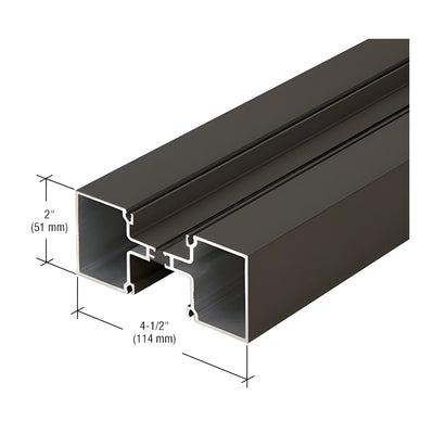 CRL-U.S. Aluminum Bronze Black Anodized Vertical Stacking Mullion, Thermally Improved - 24'-2"