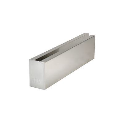 CRL Brushed Stainless 12" Welded End Cladding for L68S Series Laminated Square Base Shoe